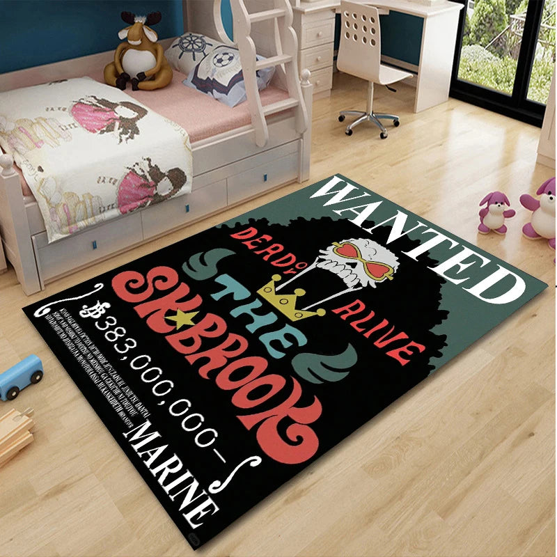 One Piece Cartoon Anime Carpet Fifth Gear Luffly Rug Roronoa Zoro Lounge Rug Bedroom Bedside Rug Nami Robin Doormat Home Decor