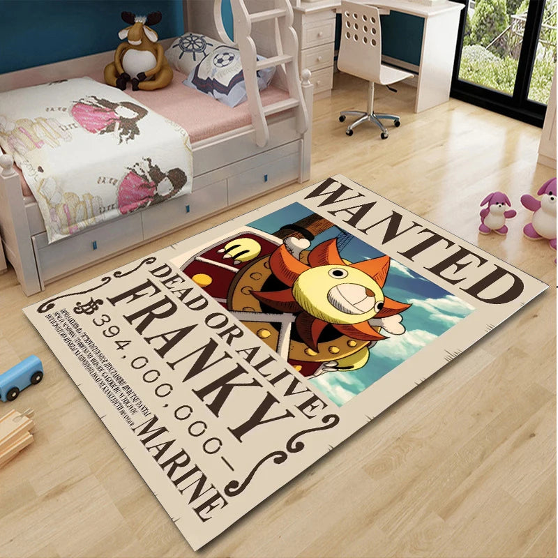 One Piece Cartoon Anime Carpet Fifth Gear Luffly Rug Roronoa Zoro Lounge Rug Bedroom Bedside Rug Nami Robin Doormat Home Decor