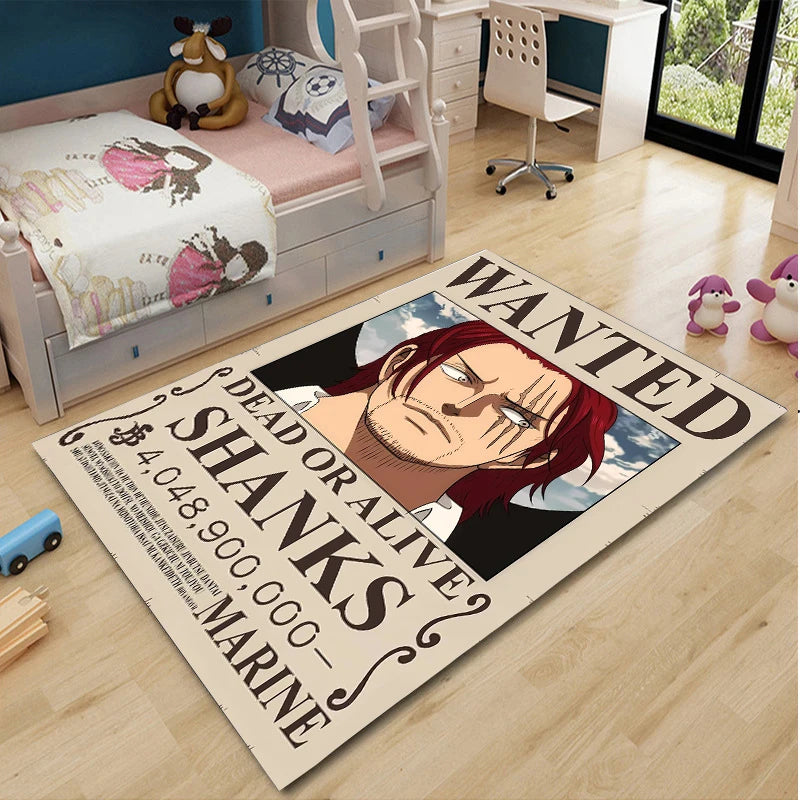One Piece Cartoon Anime Carpet Fifth Gear Luffly Rug Roronoa Zoro Lounge Rug Bedroom Bedside Rug Nami Robin Doormat Home Decor