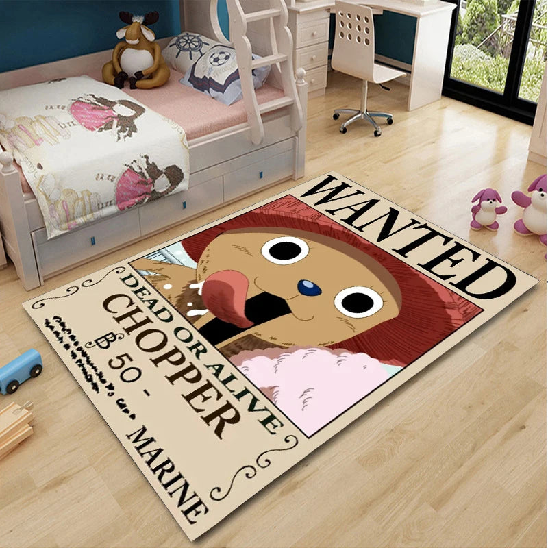 One Piece Cartoon Anime Carpet Fifth Gear Luffly Rug Roronoa Zoro Lounge Rug Bedroom Bedside Rug Nami Robin Doormat Home Decor