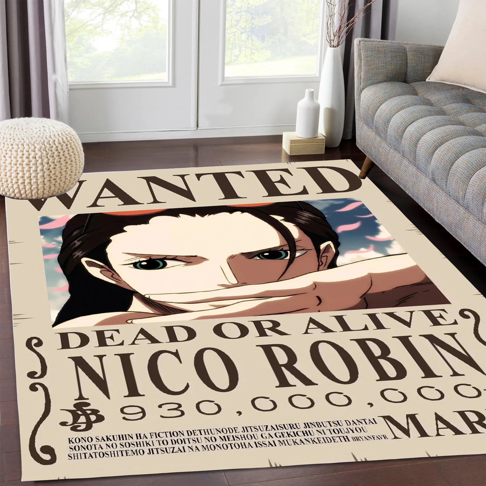 One Piece Cartoon Anime Carpet Fifth Gear Luffly Rug Roronoa Zoro Lounge Rug Bedroom Bedside Rug Nami Robin Doormat Home Decor