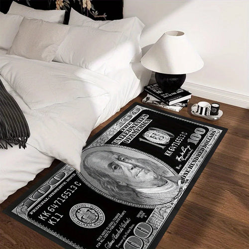 One Piece of a Dollar-Pattern Long-Shaped Carpet for the Entrance Room Corridor Halloween and Thanksgiving Floor Mat, Home Decor