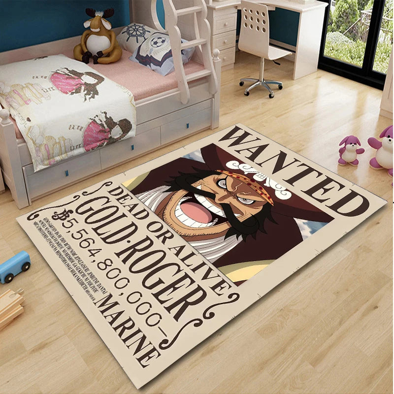 One Piece Cartoon Anime Carpet Fifth Gear Luffly Rug Roronoa Zoro Lounge Rug Bedroom Bedside Rug Nami Robin Doormat Home Decor