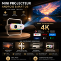 SkyCast P40 — Projecteur Portable 4K
