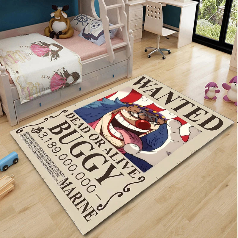 One Piece Cartoon Anime Carpet Fifth Gear Luffly Rug Roronoa Zoro Lounge Rug Bedroom Bedside Rug Nami Robin Doormat Home Decor