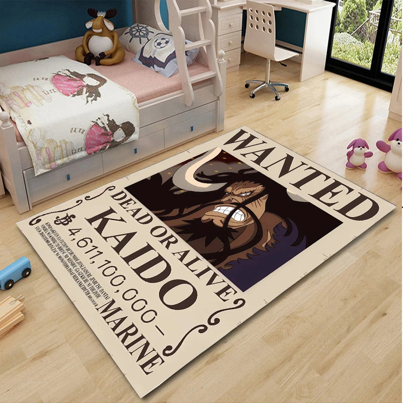 One Piece Cartoon Anime Carpet Fifth Gear Luffly Rug Roronoa Zoro Lounge Rug Bedroom Bedside Rug Nami Robin Doormat Home Decor