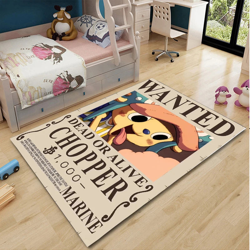 One Piece Cartoon Anime Carpet Fifth Gear Luffly Rug Roronoa Zoro Lounge Rug Bedroom Bedside Rug Nami Robin Doormat Home Decor