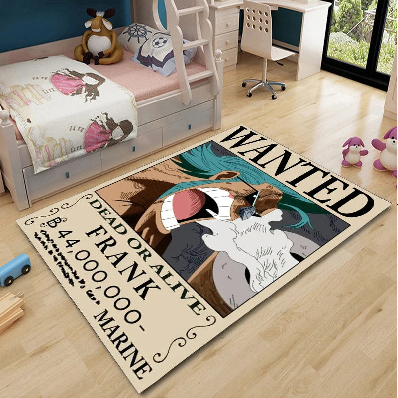 One Piece Cartoon Anime Carpet Fifth Gear Luffly Rug Roronoa Zoro Lounge Rug Bedroom Bedside Rug Nami Robin Doormat Home Decor