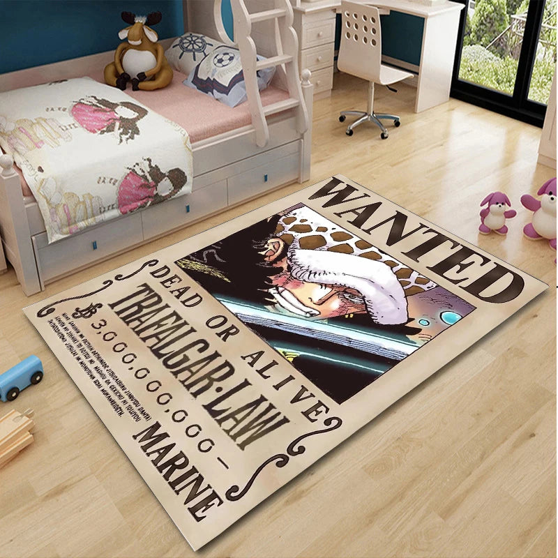 One Piece Cartoon Anime Carpet Fifth Gear Luffly Rug Roronoa Zoro Lounge Rug Bedroom Bedside Rug Nami Robin Doormat Home Decor