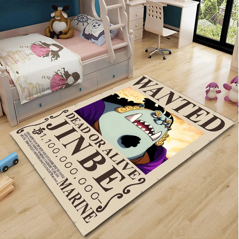 One Piece Cartoon Anime Carpet Fifth Gear Luffly Rug Roronoa Zoro Lounge Rug Bedroom Bedside Rug Nami Robin Doormat Home Decor